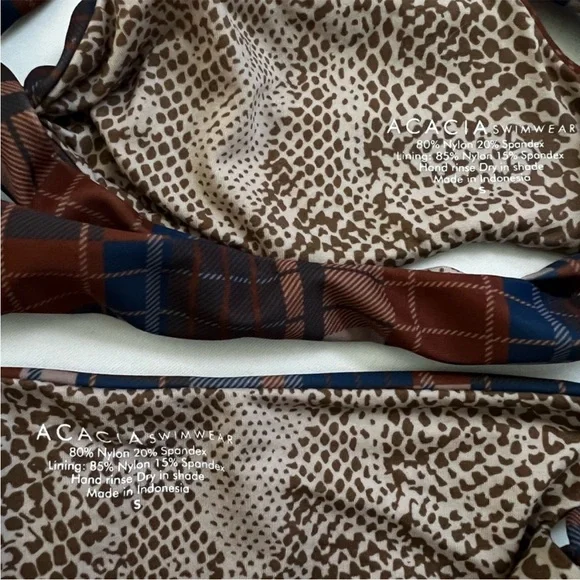 acacia plaid swimsuit bikini - Picture 4 of 8